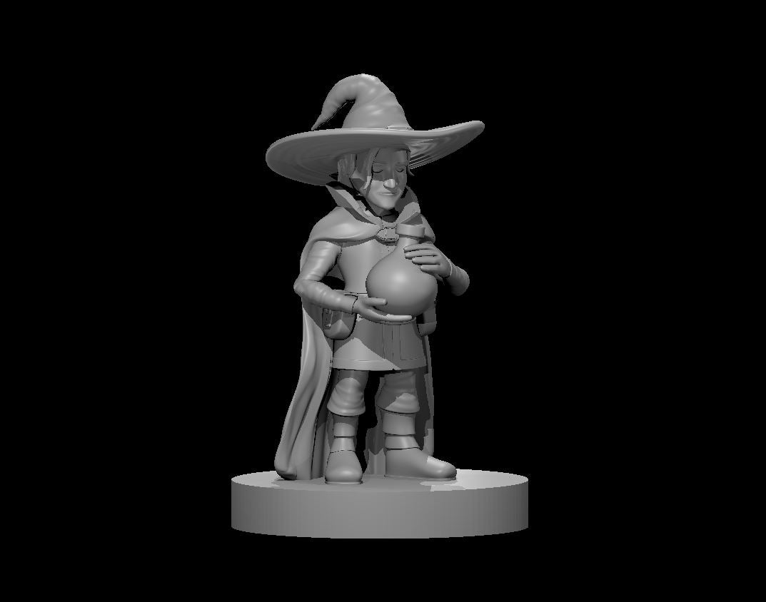 Halfling Male Alchemist - 28mm Scale Miniature