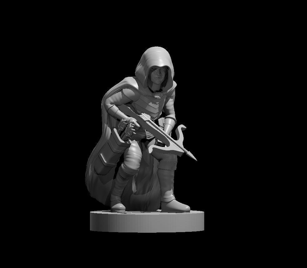 Halfling Male Crossbow Ranger - 28mm Scale Miniature