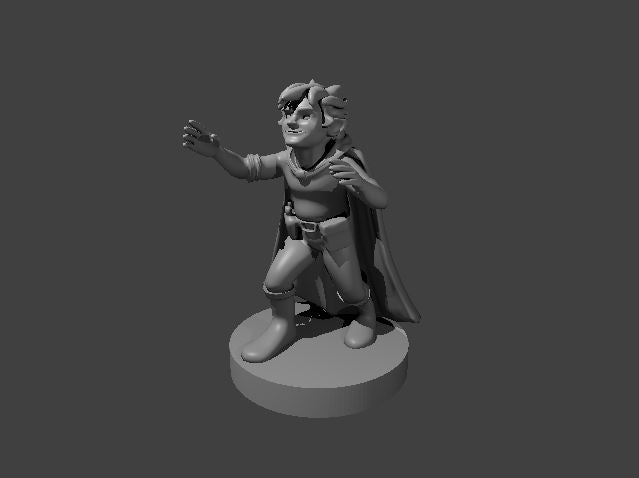 Halfling Male Sorcerer - 28mm Scale Miniature