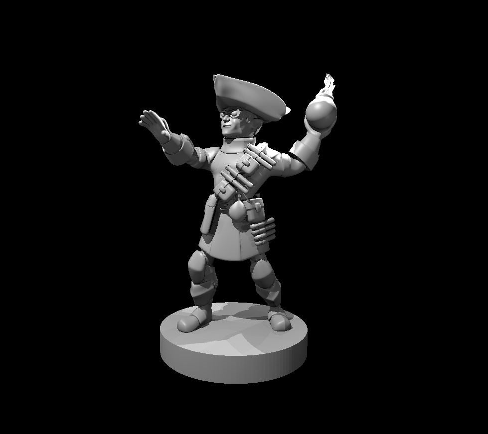 Halfling Pirate Alchemist Bomber - 28mm Scale Miniature