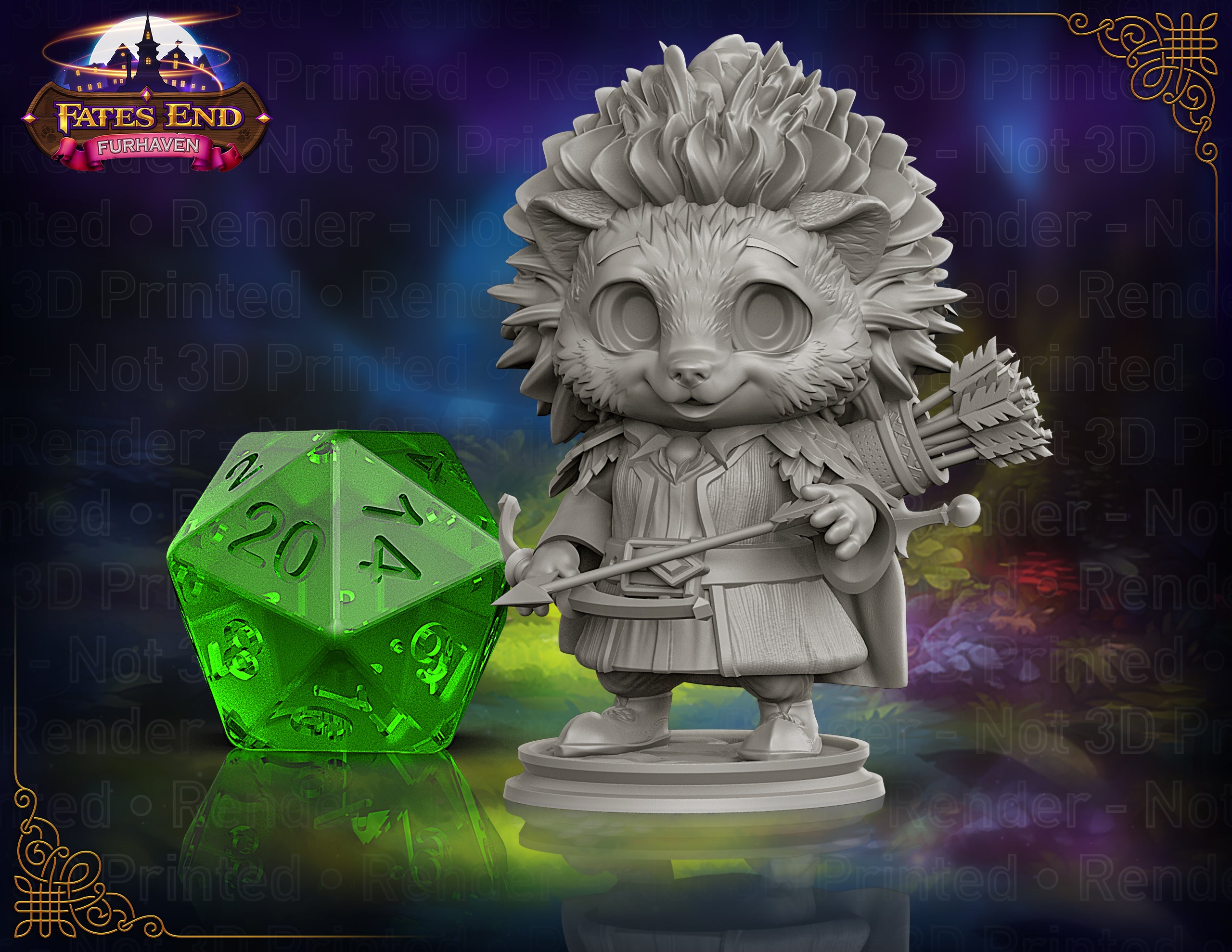 Harper the Hedgehog Ranger 28mm Scale Miniature