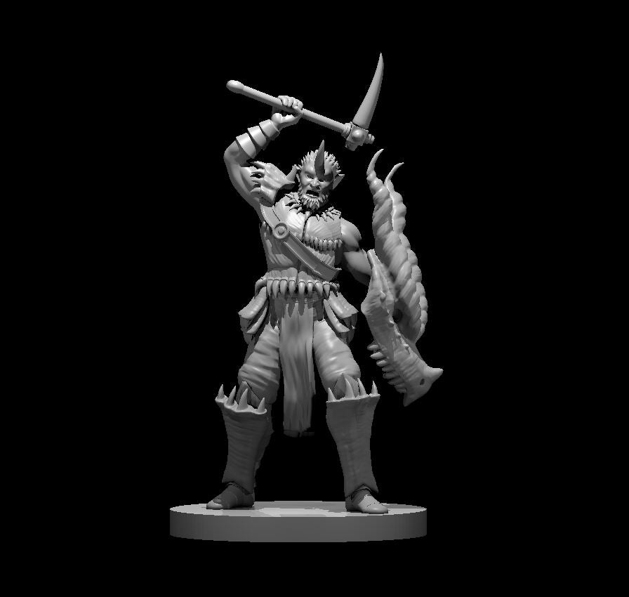 Hobgoblin Cleric of Tiamat - 28mm Scale Miniature