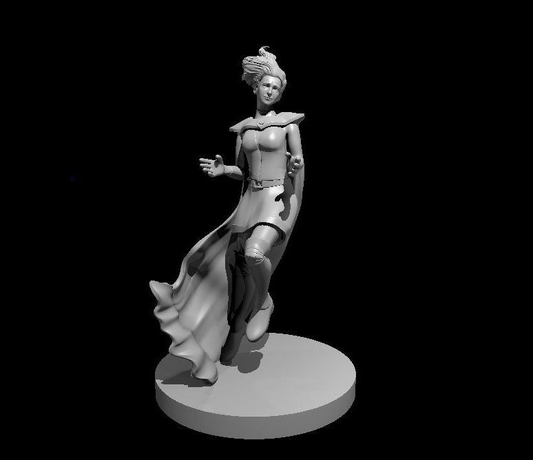 Human Female Sorceress Floating - 28mm Scale Miniature