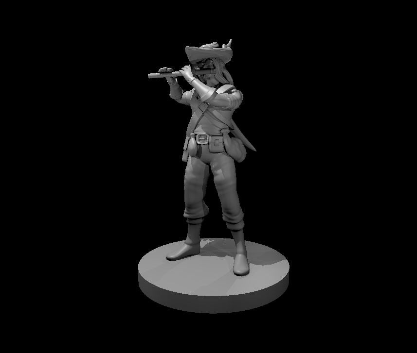 Human Male Bard with Flute - 28mm Scale Miniature