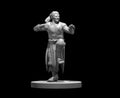 Human Male Monk 3 - 28mm Scale Miniature