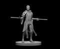 Human Male Monk - 28mm Scale Miniature