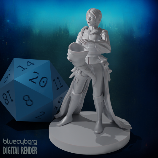 Human Female Conjurer Wizard 28mm Scale Miniature