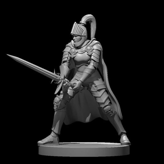 Human Female Fallen Paladin 2 28mm Scale Miniature