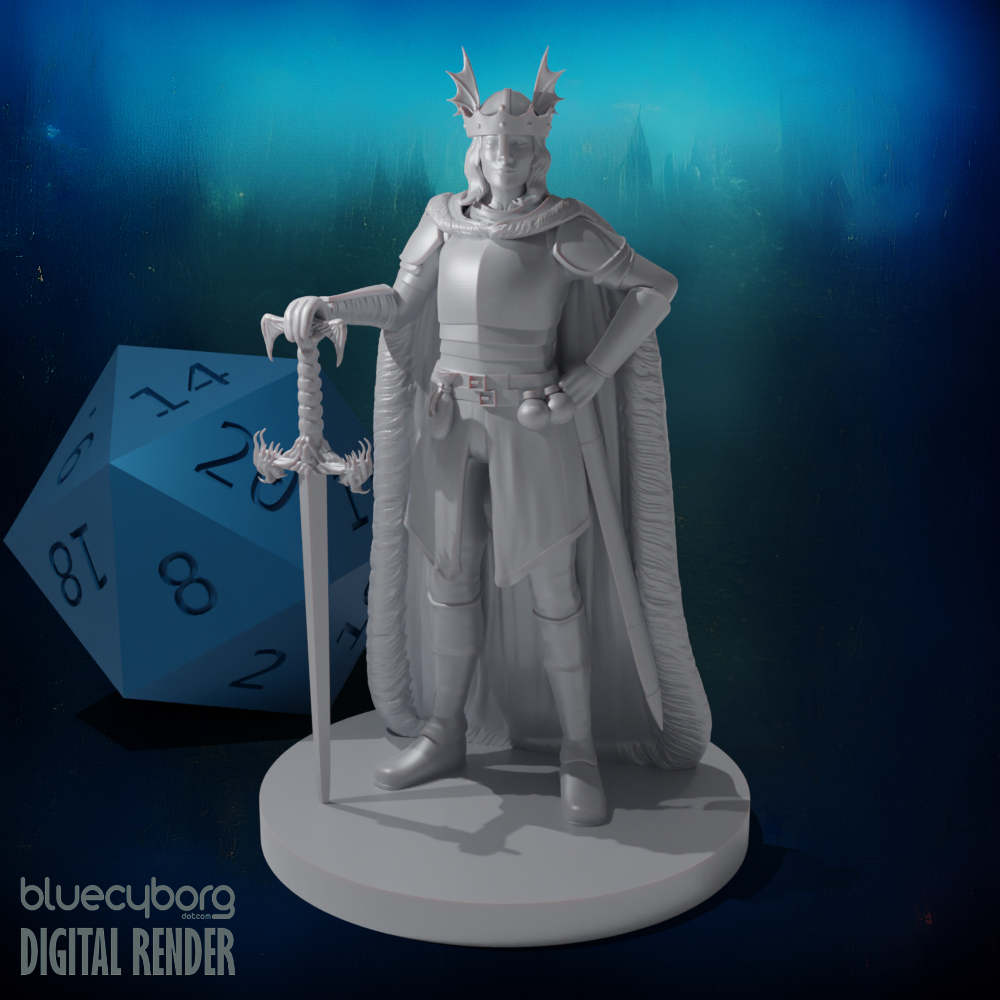 Human Female Fighter 2 28mm Scale Miniature