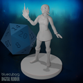 Human Female Fire Sorceress 3 28mm Scale Miniature