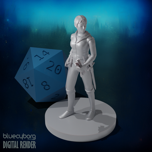 Human Female Forgery Rogue 28mm Scale Miniature