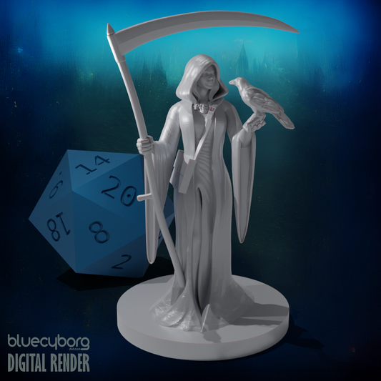 Human Female Necromancer Wizard 28mm Scale Miniature