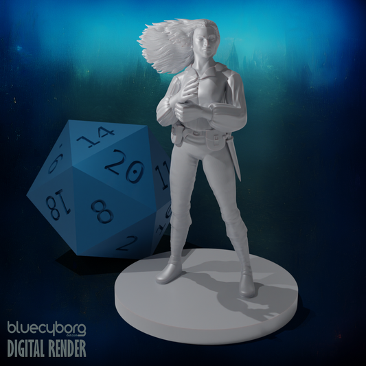 Human Female Rogue 6 28mm Scale Miniature