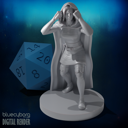 Human Female Rogue 7 28mm Scale Miniature