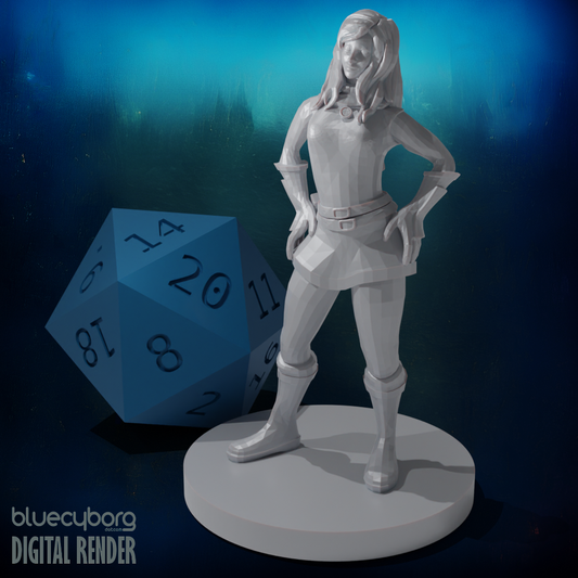 Human Female Rogue Sassy 28mm Scale Miniature