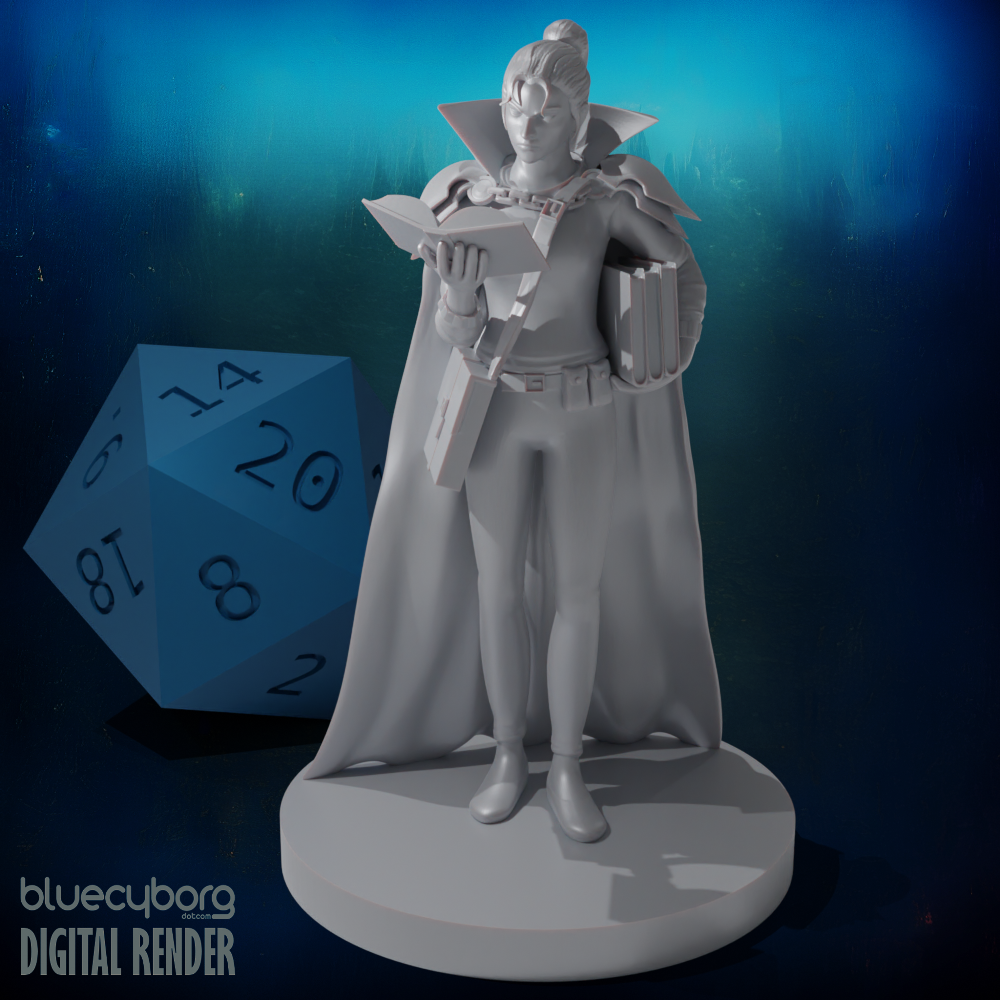 Human Female Transmuter Wizard 28mm Scale Miniature
