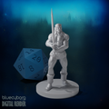 Human Male Barbarian 8 28mm Scale Miniature
