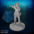 Human Male Bard with Flute 28mm Scale Miniature