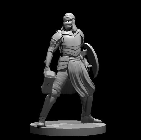 Human Male Cleric Desert 28mm Scale Miniature