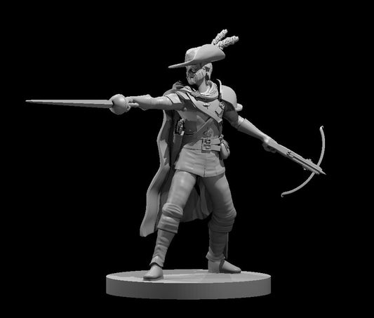 Human Male Swashbuckler 2 28mm Scale Miniature