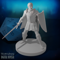 Human Male War Cleric 28mm Scale Miniature
