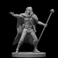 Human Male Wizard 4 28mm Scale Miniature