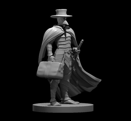 Plague Doctor War Cleric 28mm Scale Miniature