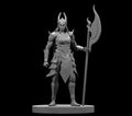 Human Female Paladin 5 - 28mm Scale Miniature