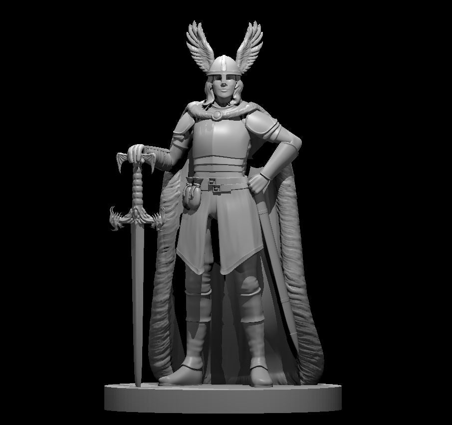 Human Female Warlord - 28mm Scale Miniature