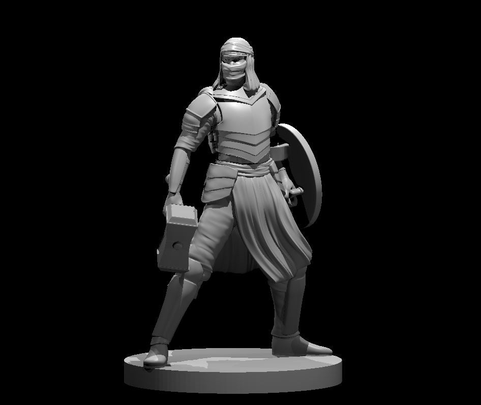 Human Male Cleric Desert - 28mm Scale Miniature