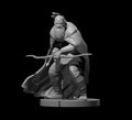 Human Male Ranger 3 - 28mm Scale Miniature