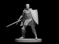 Human Male War Cleric - 28mm Scale Miniature