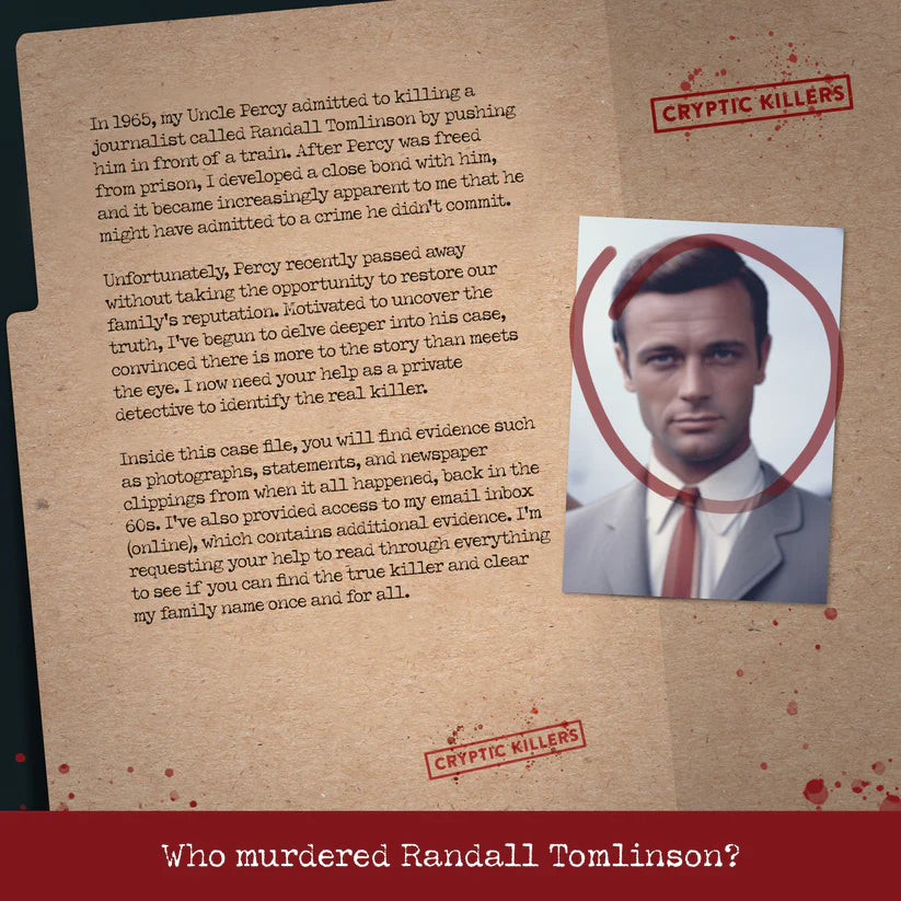 Murder in Market Hill - Cryptic Killers - Unsolved Murder Mystery Case File Game