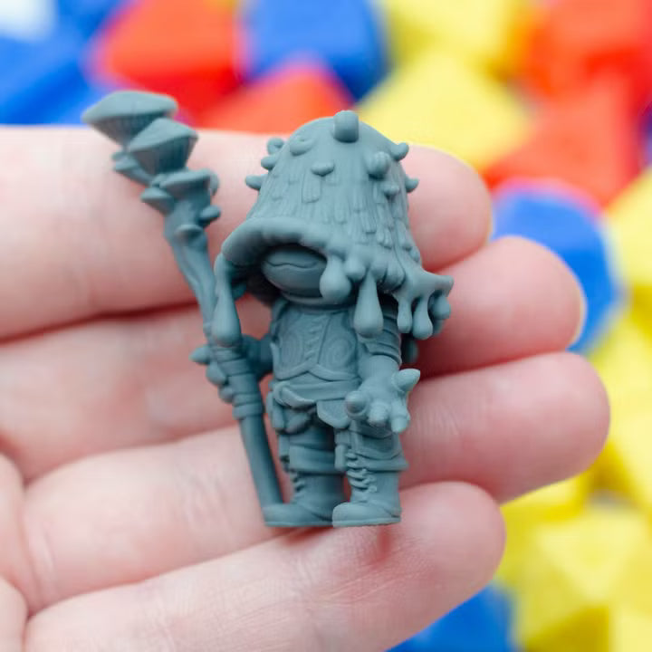 Inky Cap Mushroomfolk by Found Family Adventurecrafts — example miniature; supplied unpainted