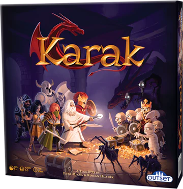 Karak - Fight monsters, Collect treasure! A Tile-laying strategy game