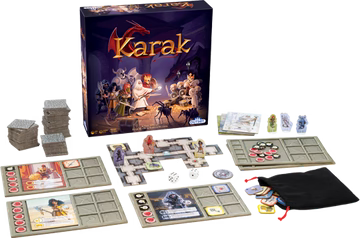 Karak - Fight monsters, Collect treasure! A Tile-laying strategy game
