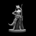 Kitsune Female Druid 28mm Scale Miniature