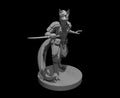 Kitsune Cleric with Scale Armor and Dagger - 28mm Scale Miniature