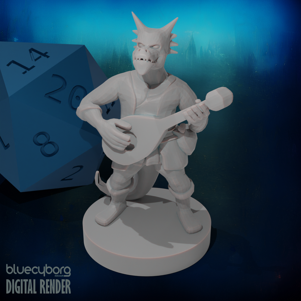Kobold Bard 28mm Scale Miniature