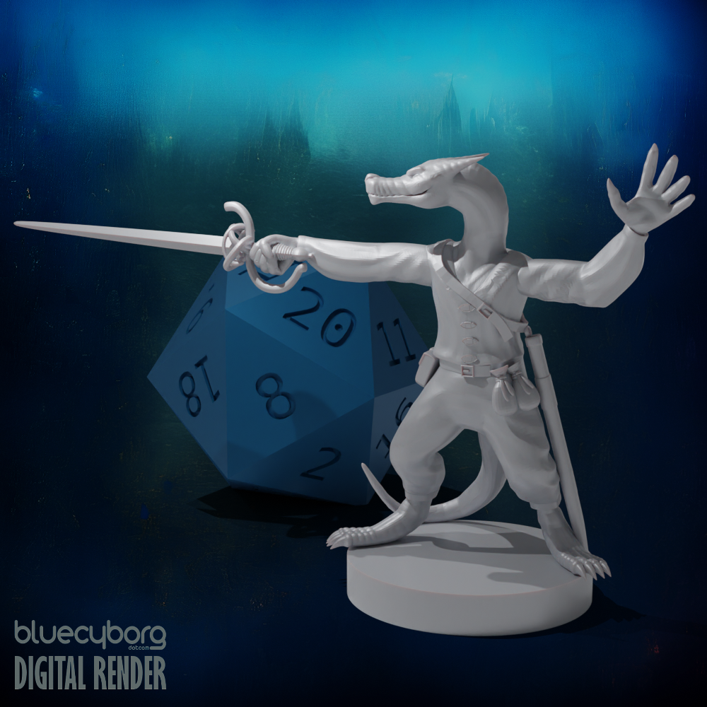 Kobold Swashbuckler Rogue 28mm Scale Miniature