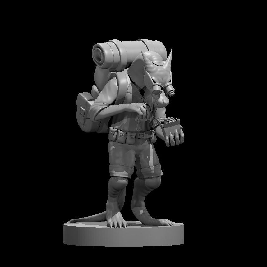 Kobold Artificer Tinkering - 28mm Scale Miniature