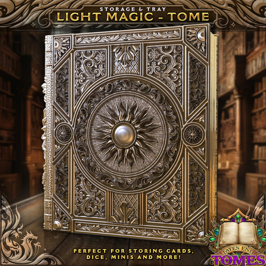 Light Magic Tome - Storage / Roll Tray