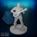 Male Human Bard 2 28mm Scale Miniature