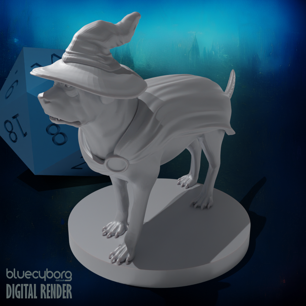 Mastiff Wizard 28mm Scale Miniature