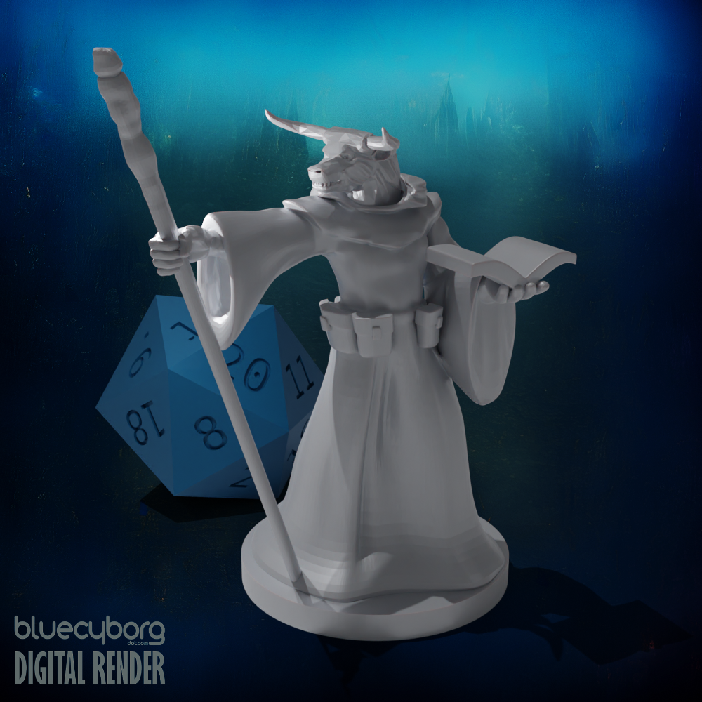 Minotaur Wizard 28mm Scale Miniature