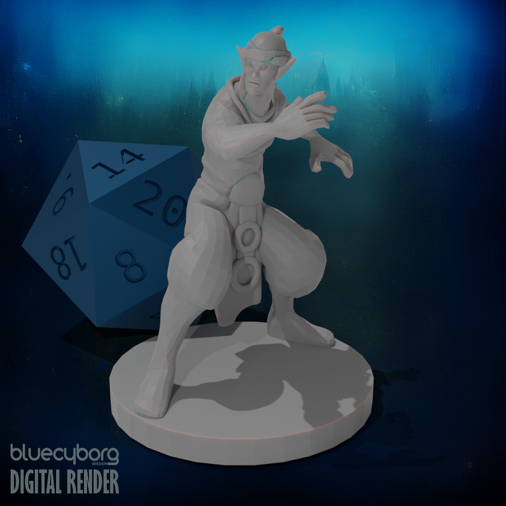 Monk elf 28mm Scale Miniature