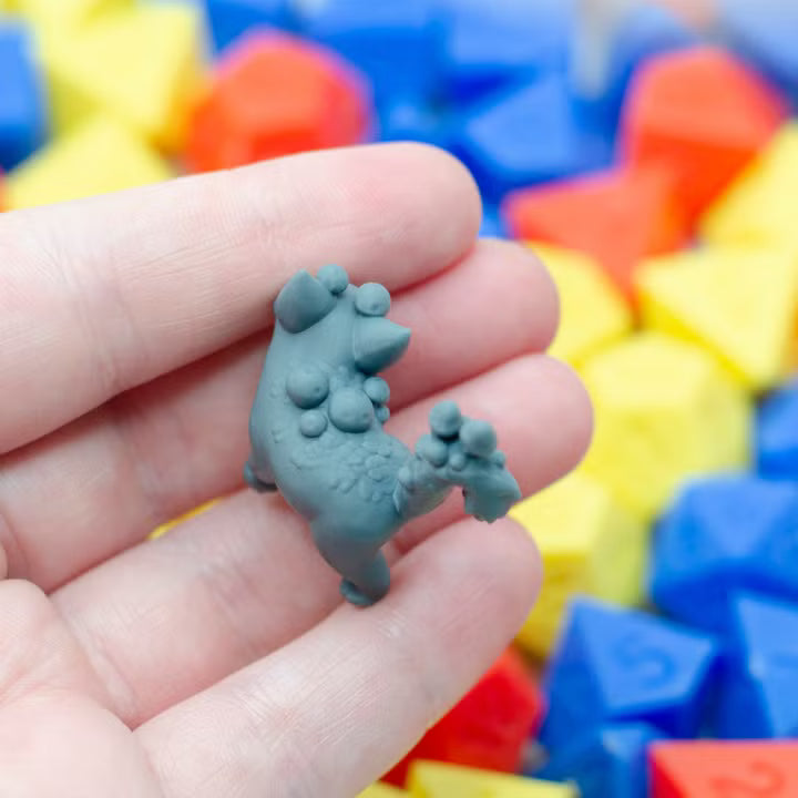 Mushroom Cat Familiar by Found Family Adventurecrafts — example miniature; supplied unpainted