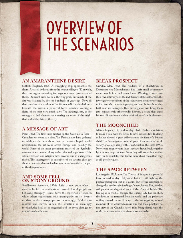 Call of Cthulhu - 7e Nameless Horrors Hardcover