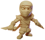 Stone King's Retro Arcade Ninjas Oversized Resin Miniatures