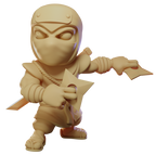 Stone King's Retro Arcade Ninjas Oversized Resin Miniatures